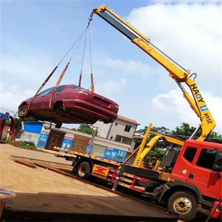 杭州滨江吊车吊汽车的正确方法